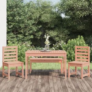 vidaXL Set cu masă de grădină, 4 piese, lemn masiv douglas imagine