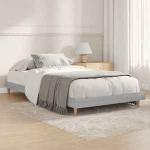 vidaXL Cadru de pat, gri sonoma, 100x200 cm, lemn prelucrat imagine