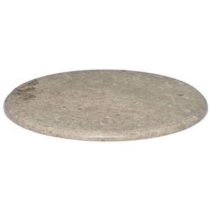 vidaXL Blat de masă, gri, Ø60x2, 5 cm, marmură imagine