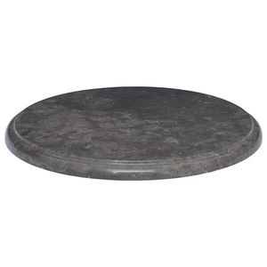 vidaXL Blat de masă, negru, Ø40x2, 5 cm, marmură imagine