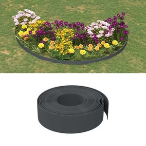 vidaXL Borduri de grădină, 3 buc, gri, 10 m 15 cm, polietilenă imagine