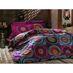 Lenjerie de pat pentru o persoana, Primacasa by Turkiz, Gipsy 182TRF22220, 2 piese, bumbac ranforce, multicolor imagine