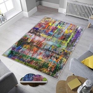 Covor de hol, EXFAB287, 80x200 cm, Poliester, Multicolor imagine