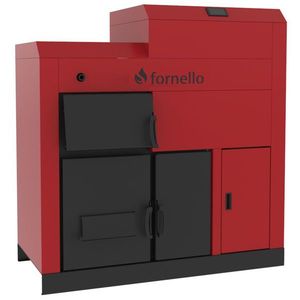 Centrala Fornello Eco Energy mixt 25 KW pe lemne si peleti, echipata cu 2 camere de ardere, automatizare, afisaj digital, arzator fonta, curatare mecania a drumurilor de fum, buncar peleti integrat 90 kg imagine