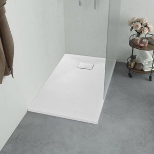 vidaXL Cădiță de duș, alb, 80 x 80 cm, SMC imagine