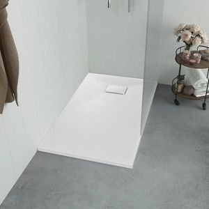 vidaXL Cădiță de duș, alb, 100 x 80 cm, SMC imagine