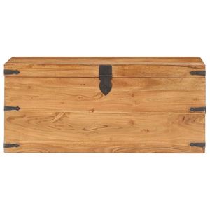 vidaXL Cufăr, 90 x 40 x 40 cm, lemn masiv de acacia imagine