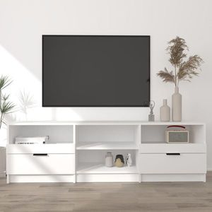 vidaXL Comodă TV, alb, 150x33, 5x45 cm, lemn prelucrat imagine