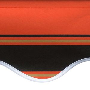 vidaXL Pânză de copertină, portocaliu și maro, 400 x 300 cm imagine