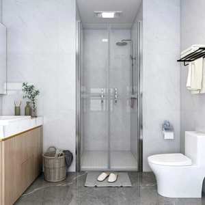 vidaXL Ușă cabină de duș, transparent, 86 x 190 cm, ESG imagine