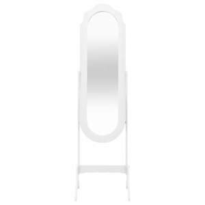 vidaXL Oglindă independentă, alb, 45, 5x47, 5x160 cm, lemn compozit imagine