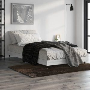 vidaXL Cadru de pat, gri sonoma, 100x200 cm, lemn prelucrat imagine