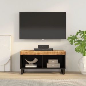vidaXL Comodă TV, 85x33x43, 5 cm, lemn masiv de mango imagine
