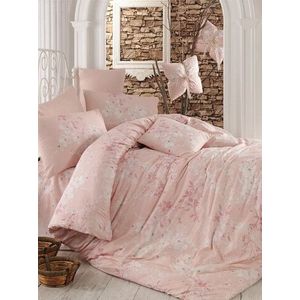Lenjerie de pat pentru o persoana, Elena - Pink, Pearl Home, Bumbac Ranforce imagine