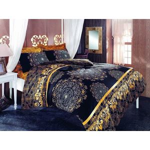 Lenjerie de pat pentru o persoana, Osmanlı - Yellow, Pearl Home, Bumbac Ranforce imagine