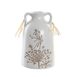 Vaza Dream Flower din ceramica alb 11.5x18 cm imagine