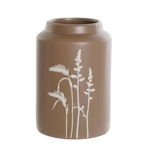 Vaza Herbs din ceramica maro 14x21 cm imagine