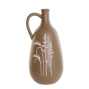 Vaza Herbs din ceramica maro 15x30 cm imagine