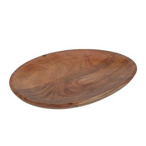 Platou oval Fine din lemn acacia 25x20 cm imagine