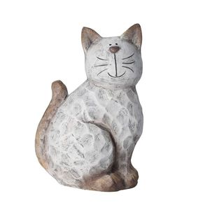 Statueta Kitty gri 32 cm imagine