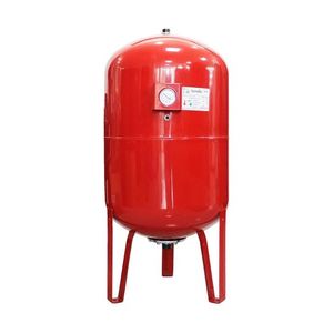 Vas expansiune termic Fornello 100 litri, vertical, cu picioare si manometru, culoare rosu, presiune maxima 10 bar, membrana EPDM imagine
