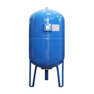 Vas expansiune pentru hidrofor Fornello 100 litri, vertical, cu picioare si manometru, culoare albastru, presiune maxima 10 bar, membrana EPDM imagine