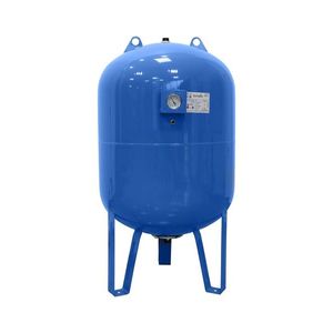 Vas expansiune pentru hidrofor Fornello 200 litri, vertical, cu picioare si manometru, culoare albastru, presiune maxima 10 bar, membrana EPDM imagine