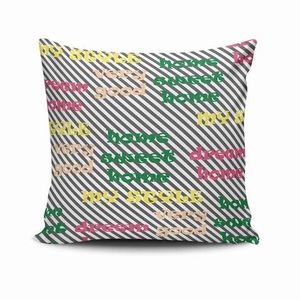 Perna decorativa Cushion Love, bumbac, poliester, 43x43 cm, multicolor - Cushion Love, Multicolor imagine