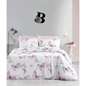 Lenjerie de pat pentru o persoana (FR), Butterfly, Life Style, Bumbac Ranforce imagine