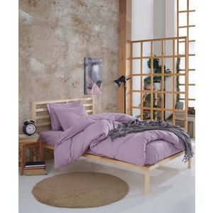 Lenjerie de pat pentru o persoana Single XXL (DE), Fresh Color - Lilac, Mijolnir, Bumbac Ranforce imagine