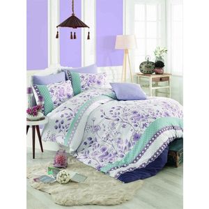 Lenjerie de pat pentru o persoana (FR), Sudenaz - Lilac, Pearl Home, Bumbac Ranforce imagine