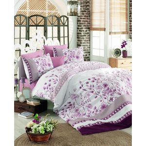 Lenjerie de pat pentru o persoana Single XL (DE), Sudenaz - Pink, Pearl Home, Bumbac Ranforce imagine