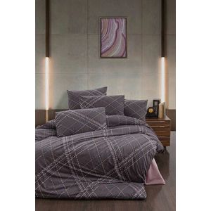 Lenjerie de pat pentru o persoana Single XL (DE), Briana - Plum, Victoria, Bumbac Ranforce imagine