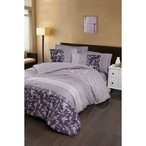 Lenjerie de pat pentru o persoana (DE), Ivy - Lilac, Victoria, Bumbac Satinat imagine