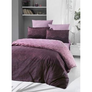 Lenjerie de pat pentru o persoana Single XL (DE), Pandora - Rose, Victoria, Bumbac Satinat imagine