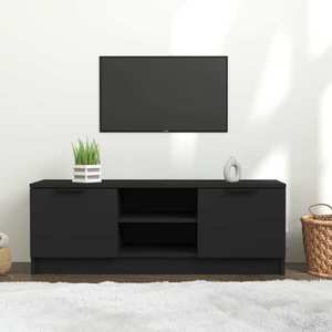 vidaXL Comodă TV, negru, 102x35x36, 5 cm, lemn prelucrat imagine
