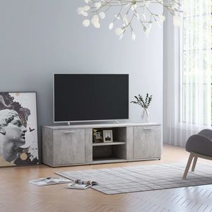 vidaXL Dulap TV, gri beton, 120x34x37 cm, lemn prelucrat imagine