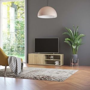 vidaXL Dulap TV, stejar Sonoma, 120 x 34 x 37 cm, lemn prelucrat imagine