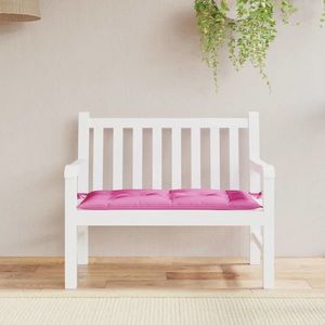 vidaXL Pernă pentru bancă de grădină, roz, 110x50x7 cm, textil imagine