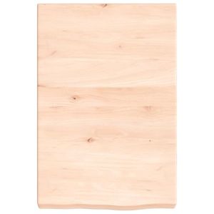 vidaXL Poliță de perete, 40x60x(2-6) cm, lemn masiv de stejar netratat imagine