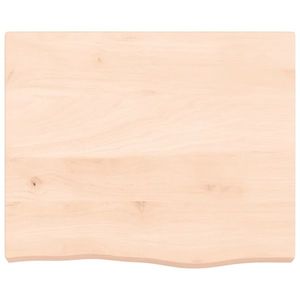 vidaXL Poliță de perete, 60x50x(2-6) cm, lemn masiv de stejar netratat imagine