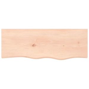 vidaXL Poliță de perete, 80x30x(2-6) cm, lemn masiv de stejar netratat imagine