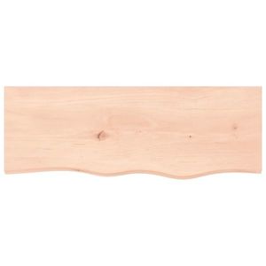 vidaXL Poliță de perete, 80x30x(2-4) cm, lemn masiv de stejar netratat imagine