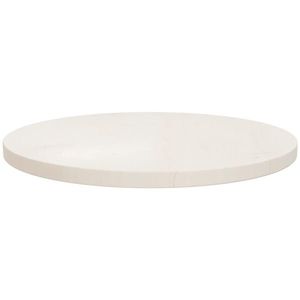 vidaXL Blat de masă, alb, Ø50x2, 5 cm, lemn masiv de pin imagine