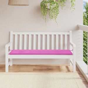 vidaXL Pernă de bancă de grădină, roz, 150x50x3 cm, textil oxford imagine