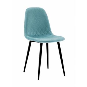 Set 2 scaune living Pearl, Heinner, 46x48x87 cm, metal, azur imagine