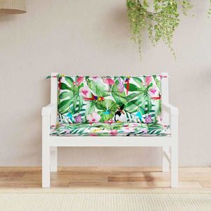 vidaXL Perne bancă de grădină 2 buc. multicolor 100x50x7 cm textil imagine
