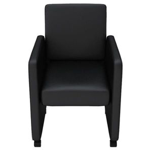 vidaXL Scaune de sufragerie, 6 buc., negru, piele ecologică imagine
