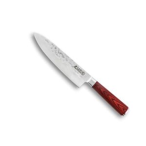 Cutit Chef knife lama otel X50 20 cm model japonez, maner pakkawood, lemn laminat imagine