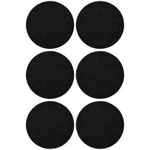 Set 6 buline antialunecare, pasla/silicon, negru, Ø: 28 mm imagine
